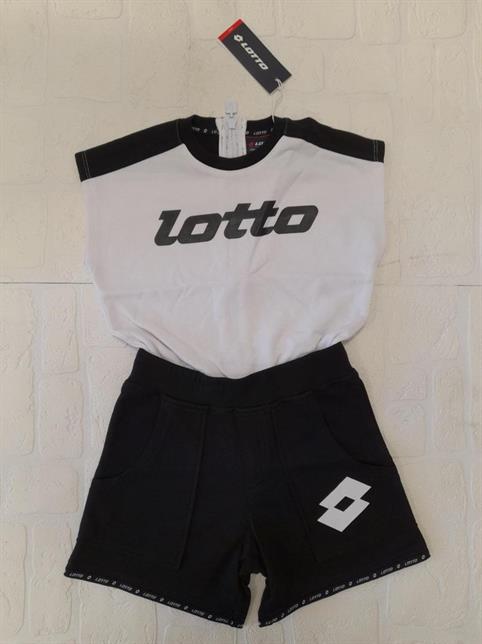 TUTA LOTTO LGSS092 BIANCO/NERO BABY/JUNIOR