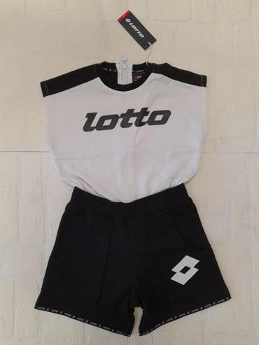 TUTA LOTTO LGSS092 BIANCO/NERO BABY/JUNIOR