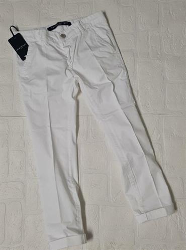 PANTALONE M&F MF1041R BIANCO LUNGO JUNIOR