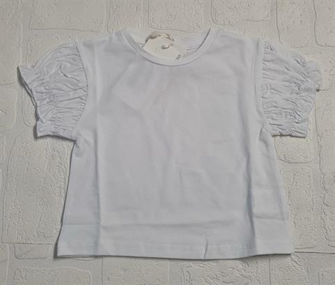 T-SHIRT MC FUN FUN FNBTS10656 BIANCO MANICHE ELASTICO
