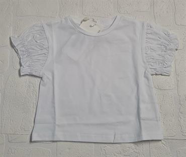 T-SHIRT MC FUN FUN FNBTS10656 BIANCO MANICHE ELASTICO