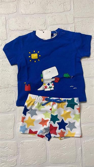 COORDINATO T-SHIRT+COSTUME MAYORAL 1678 BLU NEO
