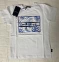 T-SHIRT MC M&F MF7191R BIANCO SCRITTA BLU DISEGNO JUNIOR