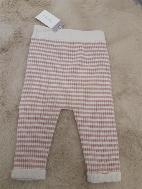 pantalone li&me JAMES crema/rosa righe neo