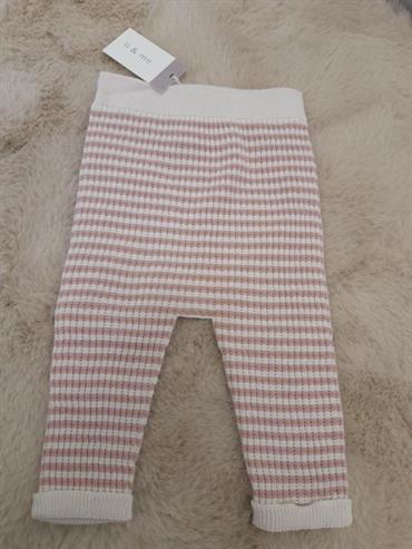 pantalone li&me JAMES crema/rosa righe neo