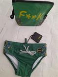 COSTUME FAAK FJ22-4040U SLIP VERDONE + POCHETTE BABY/JUNIOR