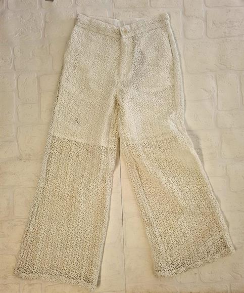 PANTALONE GUESS J2GB02WELNO-G011 JUNIOR BIANCO PIZZO