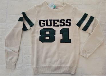 MAGLIA GUESS L2YR05Z2NNO-G018 JUNIOR PANNA SCRITTA VERDONE