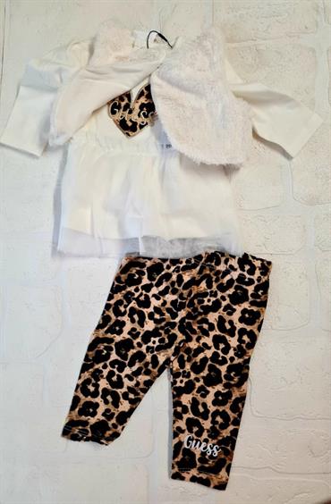 COMPLETO GUESS A2BG11WC910-G018 NEONATA GILET,M/L, LEGGINS MACUL