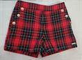 SHORT GUESS J2BD03WF040-LKW9 JUNIOR TARTAN ROSSO