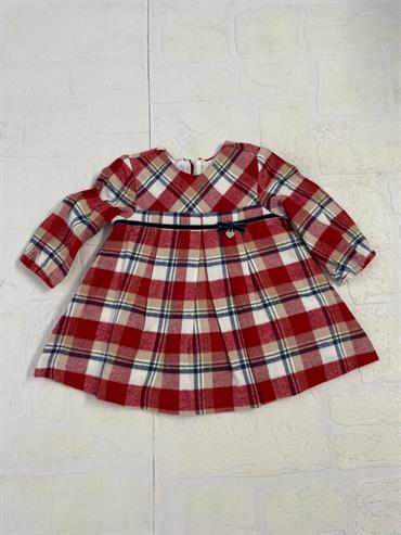 VESTITO 2809 QUADRI ROSSO NEO