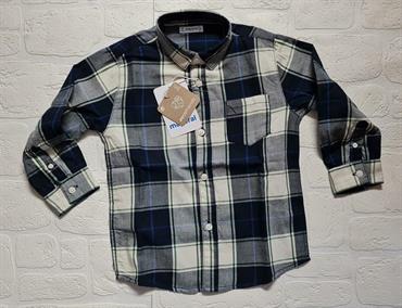 CAMICIA MAYORAL 4185 BABY QUADRI BLU