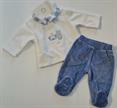 TUTINA MAYORAL 2511 NEONATO SPEZZATO PANT CELESTE COLLETTO