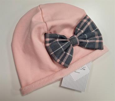 CAPPELLO LU&LU 813 NEONATA/BABY ROSA FIOCCO TARTAN