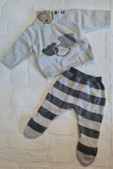 COMPLETO MAYORAL 2507 NEONATO FILO GRIGIO ORSETTI