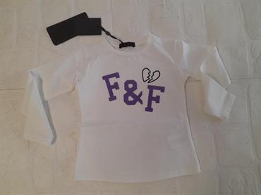 T-SHIRT ML FUN&FUN FNBTS12816 BIANCO BABY