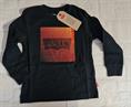 MANICA LUNGA LEVI'S 8EF719-023 BABY NERA SCRITTA ARANCIONE