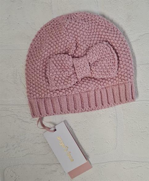 CAPPELLO ANGEL'S FACE MCKAY NEONATA ROSA FIOCCO