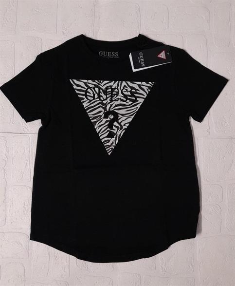 T-SHIRT MC GUESS J3RI32K6YW1-JBLK NERO JUNIOR