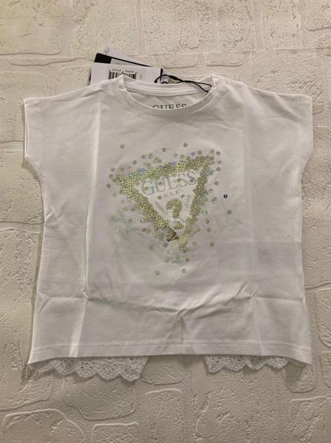 T-SHIRT M/C GUESS K3RI04K6YW1-G011 BIANCO BABY