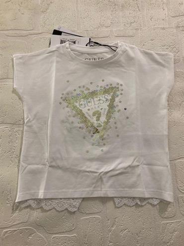 T-SHIRT M/C GUESS K3RI04K6YW1-G011 BIANCO BABY