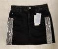 GONNA JEANS GUESS J3RD01D4IC0-BDSS NERO PAILETTES ARGENTO JUNIOR