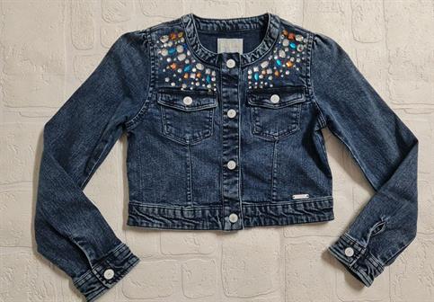GIUBBINO GUESS J3RL04D4Y80-CBCJ JUNIOR JEANS STRASS