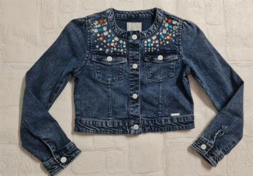 GIUBBINO GUESS J3RL04D4Y80-CBCJ JUNIOR JEANS STRASS