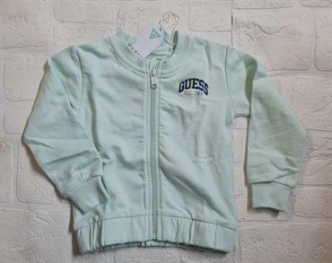 FELPA ZIP GUESS K3RQ01KA6R0-G7BQ VERDE MENTA BABY