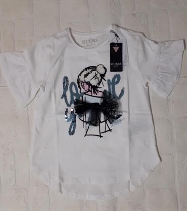 T-SHIRT MC GUESS J3RI31K6YW3-G011 JUNIOR BIANCA BAMBOLA