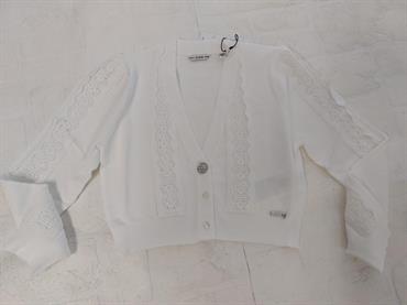CARDIGAN GUESS J3RR03Z34D0-G011 BIANCO CON PIZZO JUNIOR