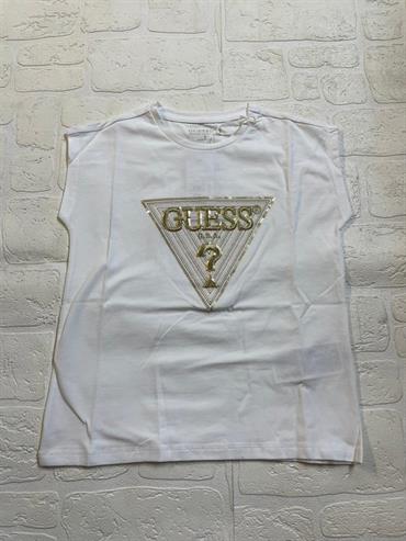 T/SHIRT GUESS J3GI33K6YW1-G011 JUNIOR BIANCA E ORO