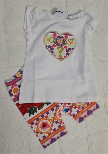 COMPLETO GUESS A3GG05K6YW3-P4X3 NEONATA M/C E LEGGINS ETNICI