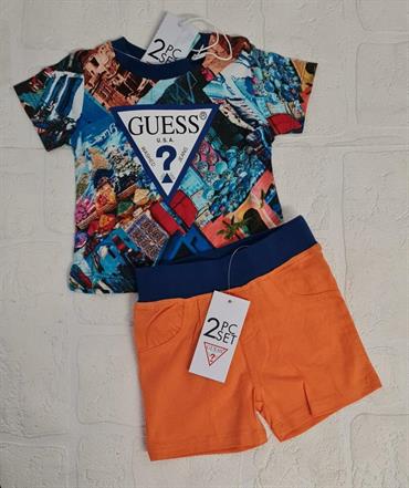 COMPLETO GUESS I3GG00K8HM3-P7H3 FANTASIA PANT. ARANCIONE NEO