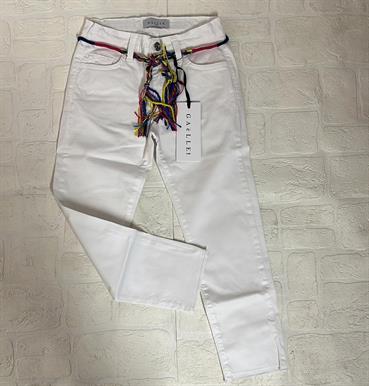 PANTALONE GAELLE 2745P0732 BIANCO CINTA COLOR JUNIOR