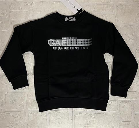 FELPA GAELLE 2735F0251 NERO SCRITTA JUNIOR