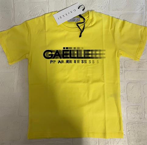 T-SHIRT MC GAELLE 2736M0246 GIALLO LOGO JUNIOR