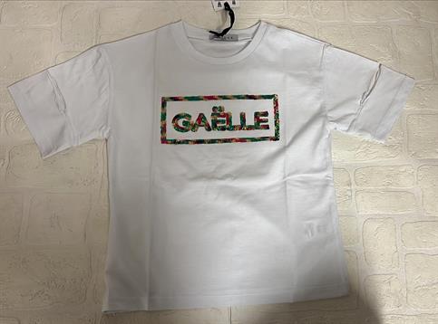 T-SHIRT MC GAELLE 2746M0662 BIANCO PAILETTES COLOR JUNIOR