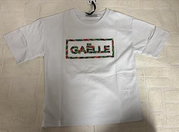 T-SHIRT MC GAELLE 2746M0662 BIANCO PAILETTES COLOR JUNIOR