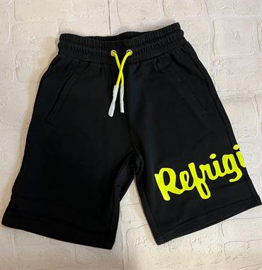 BERMUDA RWFRIGWEAR RW207 NERO LOGO FLUO JUNIOR