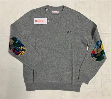 MAGLIONCINO SUN68 K33309 GRIGIO TOPPE COLOR BABY