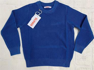 MAGLIONCINO SUN68 K33316 NIDO D'APE BLU VINTAGE BABY