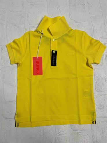 POLO MC SUN68 A33303 GIALLO JUNIOR