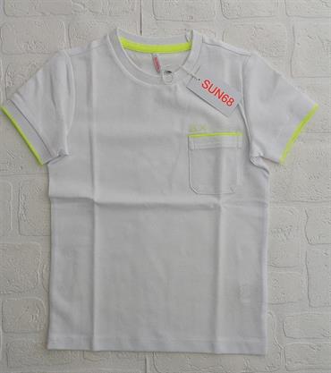 T-SHIRT MC SUN68 T33321 BIANCO NIDO D'APE BABY