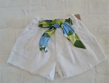 SHORT MAYORAL 3209 BIANCO CINTA VERDE BABY