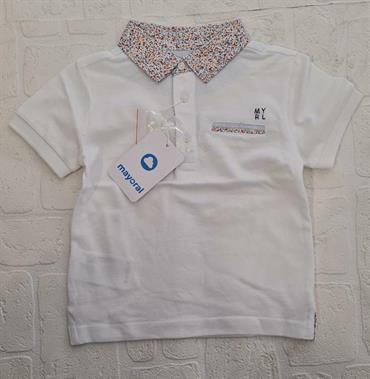 POLO MC MAYORAL 3152 BIANCO TASCHINO BABY