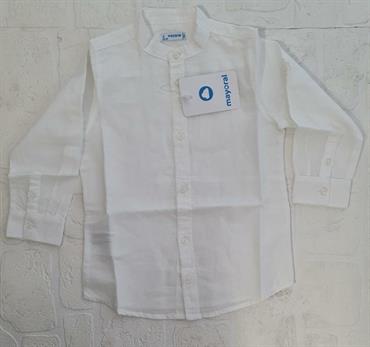 CAMICIA MAYORAL 3167 BIANCO LINO COREANA BABY