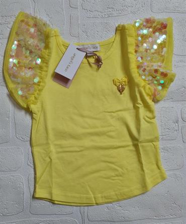 T-SHIRT MC ANGEL'S FACE LOUISE GIALLO LIMONE BABY