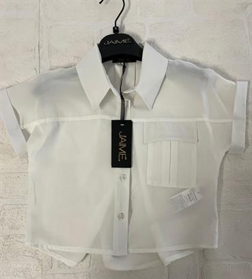 CAMICIA MC J'AIME' 4304G BIANCO TASCHINO JUNIOR