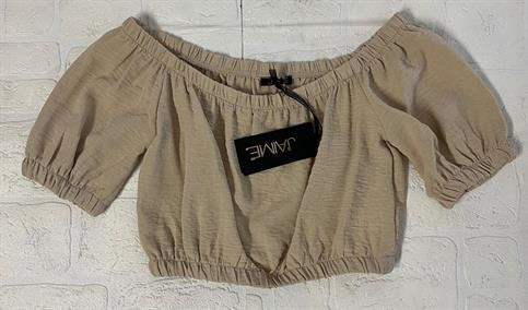 BLUSA CROP J'AIME' 4371G BEIGE MC JUNIOR